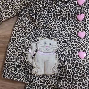 Duck Head Girls 6-9 month Animal Print Kitten Suit